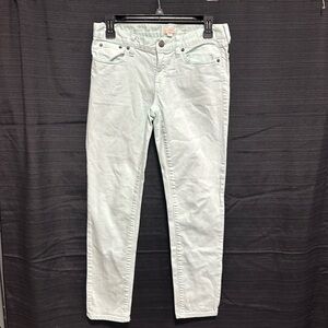 J Crew stretch Women’s light green size 27 jeans / Box‎ 17-14